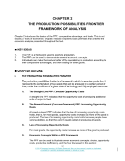 chapter 2 the production possibilities frontier framework of analysis