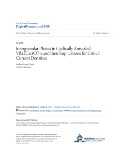 Intergranular Phases in Cyclically Annealed YBa2Cu3O7