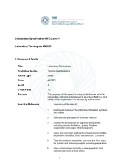 QQI Level 4 Laboratory Techniques 4N2825