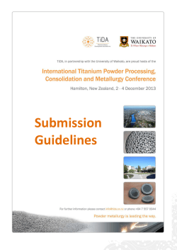 To Whom it may concern - Titanium Industry Development Association