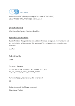 Document Title Agenda item number Submitted by