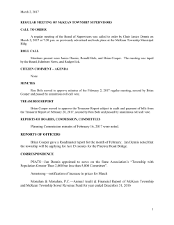 Planning Commission minutes of February 16, 2017 were noted