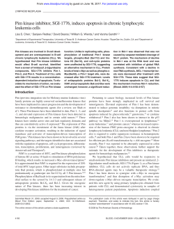 Pim kinase inhibitor, SGI-1776, induces apoptosis in