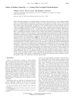 Nature of Sodium Atoms/(Na , e ) - UCLA Chemistry and Biochemistry