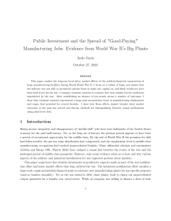 Public Investment and the Spread of "Good