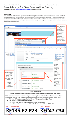 KFC47.C34 KF135.P2 P23 - San Bernardino County Law Library