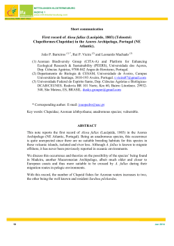 First record of Alosa fallax - CITA-A