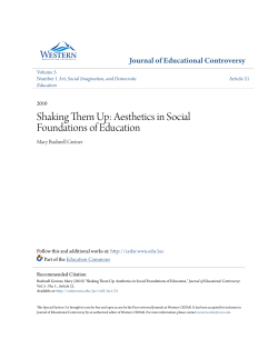Shaking Them Up: Aesthetics in Social