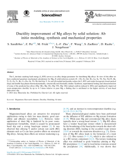 Ductility improvement of Mg alloys by solid solution: Ab initio