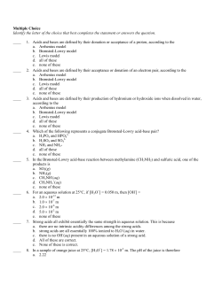 Exam 3 Extra Questions - UAB General Chemistry Supplemental