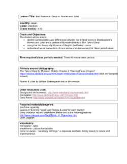 Country: Japan Grade level(s): 9-12 Goals and Objectives: Time