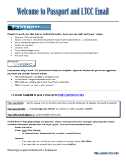 http://portal.ltcc.edu To access Passport or your e