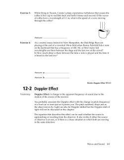 Hewitt: Doppler Effect WS
