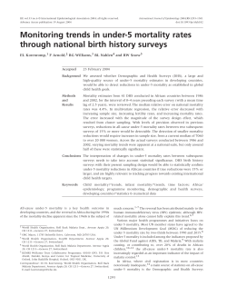 Monitoring trends in under-5 mortality rates through national birth