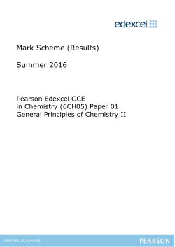 Mark Scheme - Edexcel