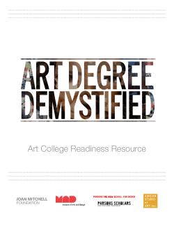 Art College Readiness Resource