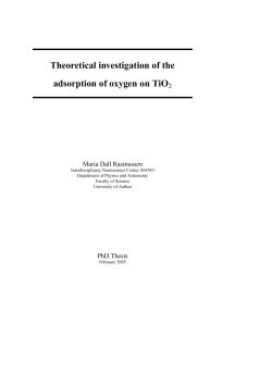 Theoretical investigation of the adsorption of oxygen on TiO