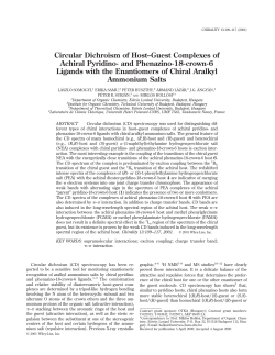 and phenazino-18-crown-6 ligands with the enantiomers of