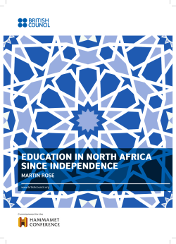 education in north africa since independence