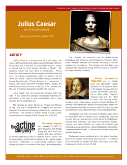Julius Caesar - Valley Performing Arts Center