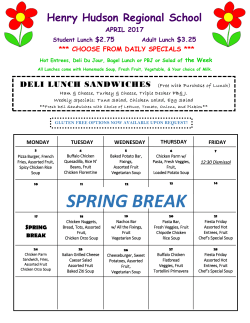 Henry Hudson School District - Simplified Culinary Services