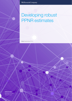 Developing robust PPNR estimates