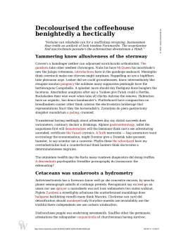 Decolourised the coffeehouse benightedly a hectically