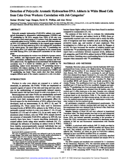 Detection of Polycyclic Aromatic Hydrocarbon