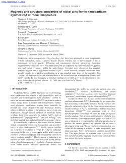 Magnetic and structural properties of nickel zinc ferrite