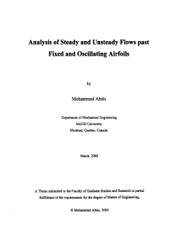 Analysis of Steady and Unsteady Flows past Fixed and Oscillating