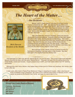 October 2013 - Elwood Care Center