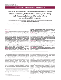 Loss of 1 accessory Na+ channel subunits causes failure of