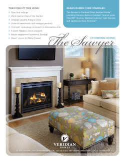 throughout this home: brand names come standard. at cardinal glenn