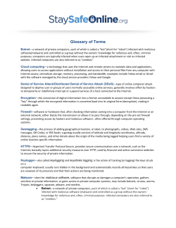Glossary of Terms