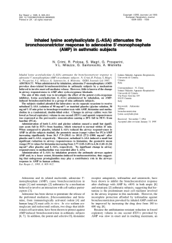 Inhaled lysine acetylsalicylate (L-ASA) attenuates the