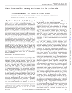 Ghosts in the machine: memory interference from the previous trial