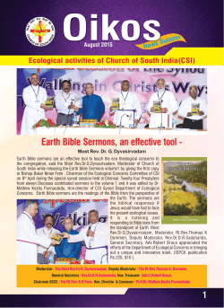August 2015.pmd - CSI Madhya Kerala Diocese