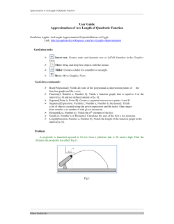 User Guide Approximation of Arc Length of
