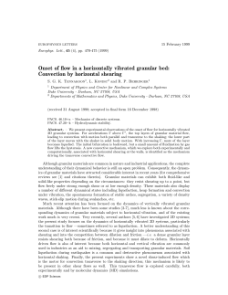 Onset of flow in a horizontally vibrated granular bed: Convection by