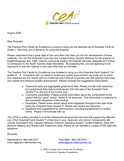 First Grade - Greenville County Schools