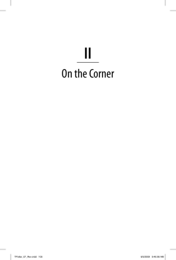 On the Corner - Dr. James Peterson