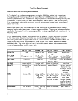 Teaching Basic Concepts - Training materials for teachers of