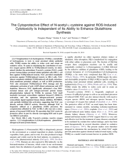 The Cytoprotective Effect of N-acetyl-L-cysteine
