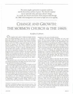 change and growth - Sunstone Magazine