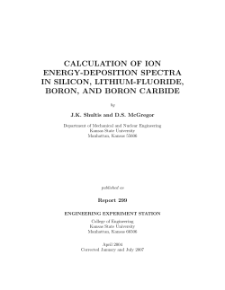 CALCULATION OF ION ENERGY-DEPOSITION SPECTRA IN