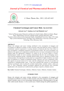 Chemical Carcinogen and Cancer Risk
