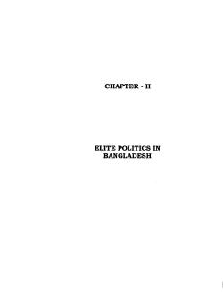 chapter- ii elite politics in bangladesh