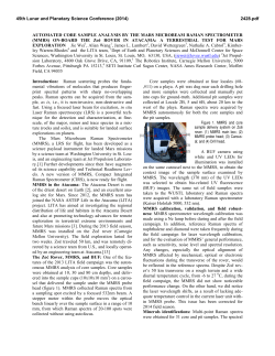 Automated Core Sample Analysis by the Mars Microbeam Raman
