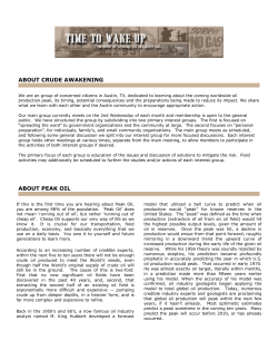 about crude awakening about peak oil