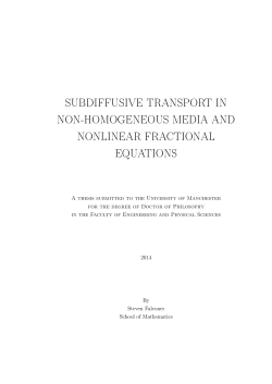 Falconer`s PhD Thesis - School of Mathematics